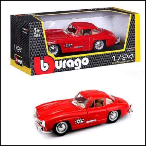 Models - Burago Diecast Model Car 21000 Mercedes Benz 300 SL 300SL 1954